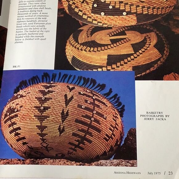 Arizona Highways July 1975 Baskets - Picture 5 of 12